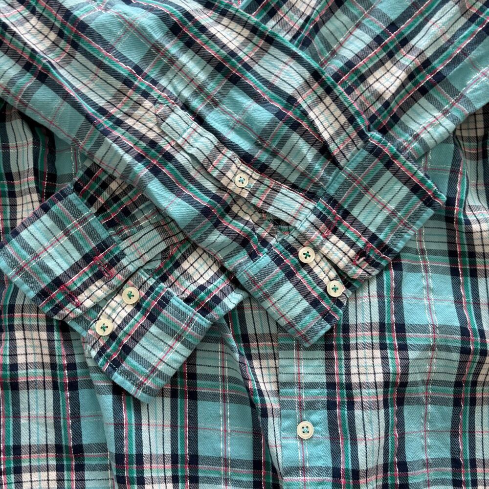 Talbot Long Sleeve Button Front Shirt Size Large EUC - Picture 10 of 10
